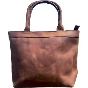 Rosewood Leather Tote Bag for Women - Genuine Leather Laptop Shoulder Bag, Large and Durable Tote, Perfect for Everyday Use