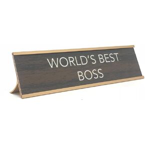 Aahs!! Engraving World’s Best Funny Desk Plates | Humorous Signs for Office Mother’s & Father’s Day | Novelty Gifts Boss