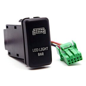 Cali Raised LED Tall OEM Style LED Light Bar Switch (Blue) for Toyota
