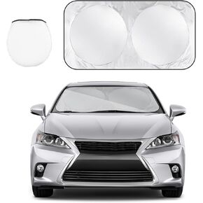 Car Windshield Sun Shade, 57"×31.5" Auto Front Window Reflector Sunshade Blocks Heat, Sun & UV Rays, Sun Visor Protector to Keep Vehicle Interior Cool, Car Accessories