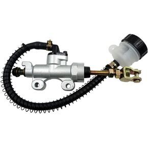 Rear Brake Master Cylinder With Reservoir Compatible For Suzuki DRZ400 400E 400S 400SM Compatible For Yamaha XT600 XT600E for 70cc 90cc 110cc 125cc ATV/Chinese Dirt Bike/Yerf Dog/go kart