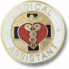 EMI Medical Assistant Nurse Pin Round