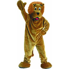 Dress Up America Lion Mascot Costume for Adults and Teens - Plush Lion Costume Set