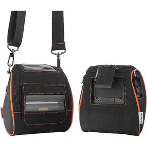 Carrying Case for Zebra ZQ520 & ZQ521 - Portable Thermal Label Printer Bag with Shoulder Strap and Belt Clip, Easy Transport and Protection, Convenient Label Access
