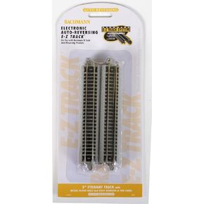 Bachmann Industries E-Z Track Nickel Silver Auto-Reversing 5" Track (6/card) N Scale