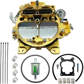 4 Barrel Carburetor Replacement for 1901R 4MV 750 CFM Truck Carburetor Manual Choke Vacuum Secondary (Golden)