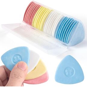 HINZIC 30Pcs Sewing Fabric Chalk Triangle Tailors Chalk Fabric Markers Sewing Supplies Accessories for Quilting