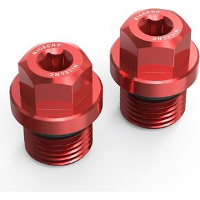 Red Front Differential Screw Kit Compatible with Polaris General 1000 2016-2020, RZR XP 900 Ranger 1000 Sportsman