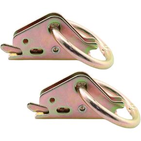 RLECS 2pcs O Ring Tie-Down Anchors for E-Track Tie-Down System Secure Cargo in Enclosed Flatbed Trailers Fixed Anchor Track Fixing Ring