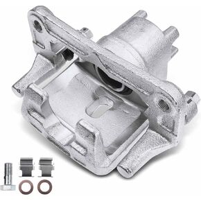 A-Premium Disc Brake Caliper Assembly with Bracket Compatible with Select Mitsubishi Models - Montero 2001 2002 2003 2004 2005 2006, V6 3.5L, V6 3.8L - Rear Left Driver Side