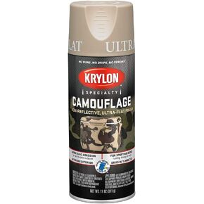 Krylon Camouflage Paint, Ultra Flat, Sand, 11 oz. - K04295000