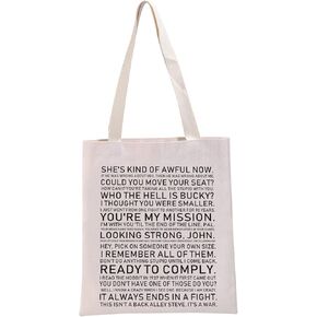 G2TUP Bucky Barnes Inspired Gift Bucky Barnes Quotes Tote Bag Winter Soldier Fan Handbag