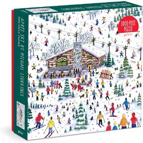 Galison Michael Storrings Apres Ski 1000 Piece Puzzle, Multicolor