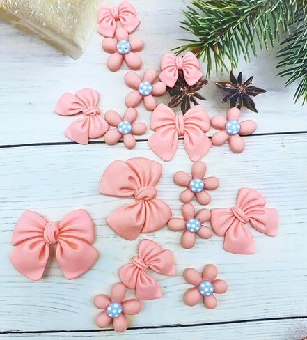 16Pcs Bow Flower Shoe Charms for Women Shoes Accessories for Clog Sandals/Slippers/Bracelet in Kuwait