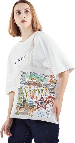 WZMPA Roanoke Virginia Travel Tote Bag Roanoke Souvenir Gift Roanoke Mill Mountain Park Trail Shoulder Bag in Saudi Arabia