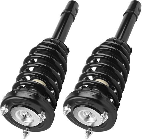 KUSATEC 172281x2 Front Pair Complete Struts Shock Absorber fit for 2006-2011 Hyundai Azera, 2006-2010 Hyundai Sonata, Struts with Coil Spring Assemblies in Saudi Arabia