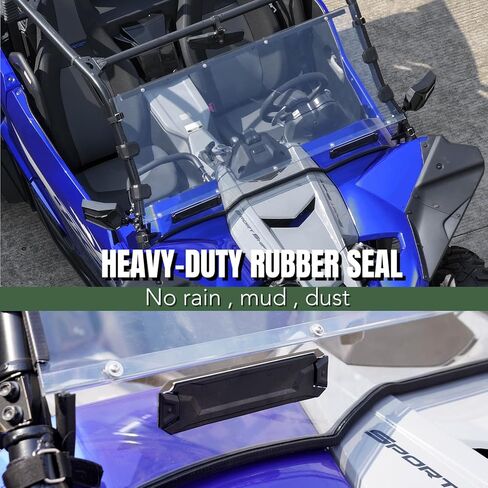 HAKA زجاج أمامي متين لملحقات Yamaha YXZ 1000 2019-2024، زجاج أمامي بفتحات تهوية لـ YXZ 1000R نافذة أمامية كاملة مقاومة للغبار ومتينة in Kuwait