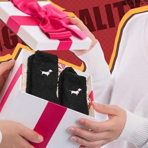 12 زوجًا من جوارب داشهند للسيدات، جوارب غامضة للكلاب، جوارب دافئة منفوشة ناعمة، جوارب كاجوال للعشاق، جوارب طاقم، هدايا عيد الميلاد، هدايا داشهند، هدايا وينر للكلاب للنساء (مقاس واحد) in Kuwait