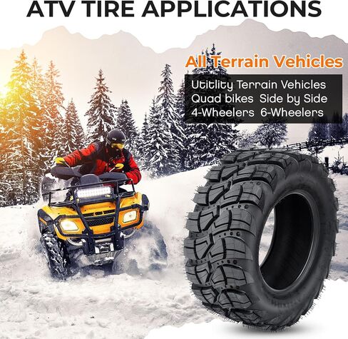 GARVEE ATV UTV Tires 25x8-12 6 PR, Tubeless, Set of 2 in Kuwait