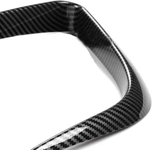 for Tesla Model Y Front Fog Light Trim Cover Fog Lamp Frame Blade Trim Eyebrow Spoiler for Tesla Model Y 2019 2020 2021 2022 2023 (ABS Glossy Carbon Fiber) in Saudi Arabia