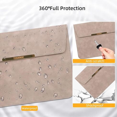 TOWOOZ MacBook Air M2 Sleeve Compatible with 2022 New M2 MacBook Air 13.6 Inch A2681 / MacBook Pro 13-13.3 Inch/MacBook Air 13-13.6 Inch M1 M2 Chip, Laptop Sleeve Case with Accessory Pouch in Saudi Arabia