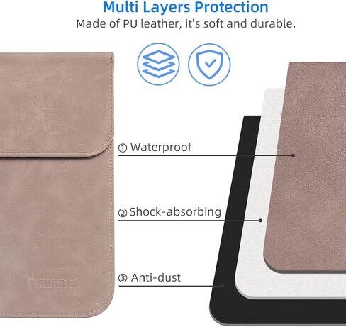 TOWOOZ MacBook Air M2 Sleeve Compatible with 2022 New M2 MacBook Air 13.6 Inch A2681 / MacBook Pro 13-13.3 Inch/MacBook Air 13-13.6 Inch M1 M2 Chip, Laptop Sleeve Case with Accessory Pouch in Saudi Arabia