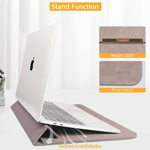 TOWOOZ MacBook Air M2 Sleeve Compatible with 2022 New M2 MacBook Air 13.6 Inch A2681 / MacBook Pro 13-13.3 Inch/MacBook Air 13-13.6 Inch M1 M2 Chip, Laptop Sleeve Case with Accessory Pouch in Saudi Arabia