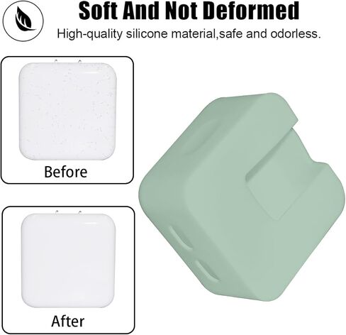 35W Dual USB-C Port Power Adapter Sleeve Cover Soft Liquid Silicone Charger Case for MacBook Air 13.6 15.3 inch M3 M2 2024 2023 Model A2681 A3113 A2941 A3114, Green in Kuwait