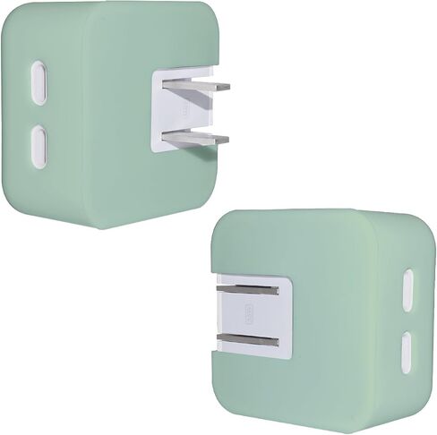35W Dual USB-C Port Power Adapter Sleeve Cover Soft Liquid Silicone Charger Case for MacBook Air 13.6 15.3 inch M3 M2 2024 2023 Model A2681 A3113 A2941 A3114, Green in Kuwait