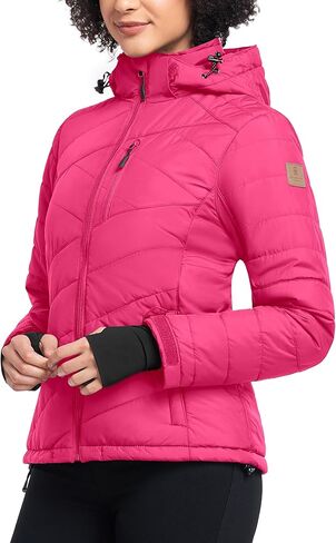 Little Donkey Andy Women's Warm Ski Jacket Water Resistant Insulated Snowboarding Jacket Windproof Winter Snow Coat in Kuwait