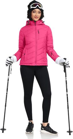 Little Donkey Andy Women's Warm Ski Jacket Water Resistant Insulated Snowboarding Jacket Windproof Winter Snow Coat in Kuwait