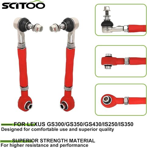مجموعة تعليق SCITOO للذراع الخلفي العلوي القابل للتعديل تناسب 2006 لكزس GS300 /2007-2011 لكزس GS350 /2006-2007 لكزس GS430 /2008-2013 لكزس IS F /2006-2013 لكزس IS250 in Saudi Arabia