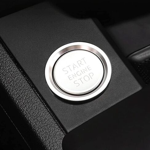 Blue Engine Start Stop Push Button Cover Trim Compatible with Audi a5 A6 B8 A6L C7 Q5 8R A4 C7 B9 A7 BT 2018 Ignition Start Button Cap Surrounding Trim Ring in Saudi Arabia