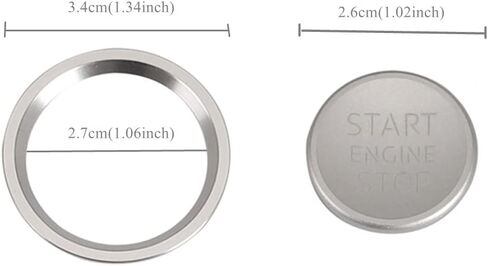 Blue Engine Start Stop Push Button Cover Trim Compatible with Audi a5 A6 B8 A6L C7 Q5 8R A4 C7 B9 A7 BT 2018 Ignition Start Button Cap Surrounding Trim Ring in Saudi Arabia