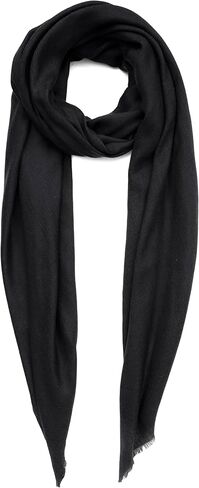 Cashmere Scarf Made in Kashmir (Gift Pack) Merino Wool Silk Cashmere Large Superfine Pashmina Unisex in Kuwait