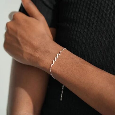 To My Daughter Bracelet,Daughter Birthday Gift,Wave Bracelet for Daughter Gifts from Mom, S925 Sterling Silver Gifts for Daughter from Dad, Gift for Graduation,Chrismas,Thank's Giving Bracelet in Saudi Arabia