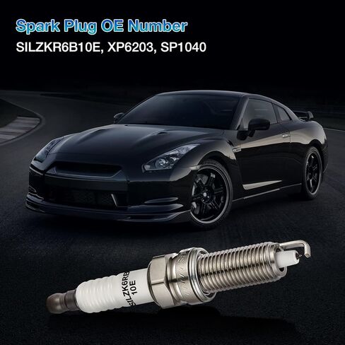 BDFHYK Set of 4 Iridium Spark Plug Compatible with Hyundai Equus Genesis Santa Fe Sport Sonata Tucson,Kia Optima Sorento Sportage Borrego,2.4L 4.6L 5.0L L4 V8,Replacement for XP6203 SILZKR6B10E SP1040 in Saudi Arabia