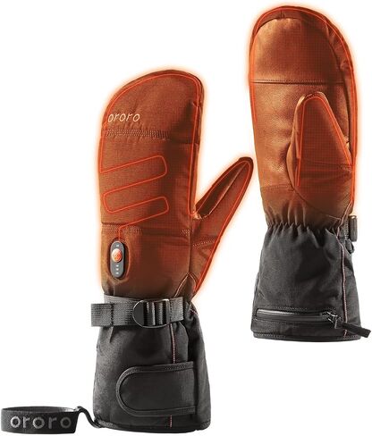ORORO Heated Mittens for Women and Men, Rechargeable Heated Gloves for Skiing Hiking and Arthritic Hands in Saudi Arabia