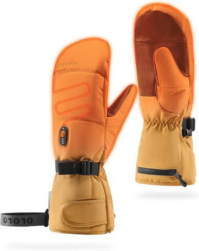 ORORO Heated Mittens for Women and Men, Rechargeable Heated Gloves for Skiing Hiking and Arthritic Hands in Saudi Arabia