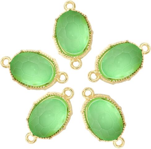 Faceted Egg Shape Charms Pendants Crystal Charms Cubic Zirconia Charms For Key Chain Jewelry Making Gold Plated Charms DIY Necklace Bracelet in Saudi Arabia