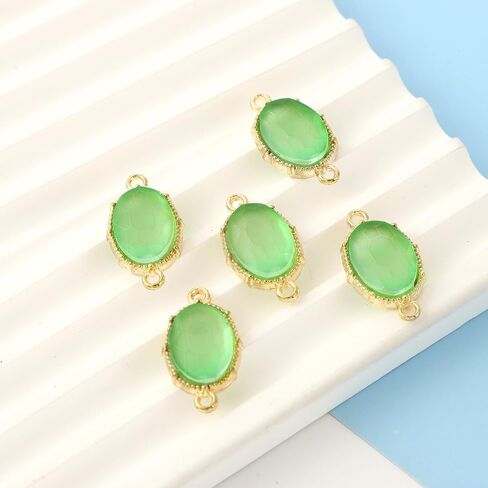 Faceted Egg Shape Charms Pendants Crystal Charms Cubic Zirconia Charms For Key Chain Jewelry Making Gold Plated Charms DIY Necklace Bracelet in Saudi Arabia