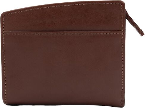 Briomhar Irish Leather Wallet for Women - Celtic Knot Design 4 Card Slots with Zipper Coin Purse - Red in Saudi Arabia