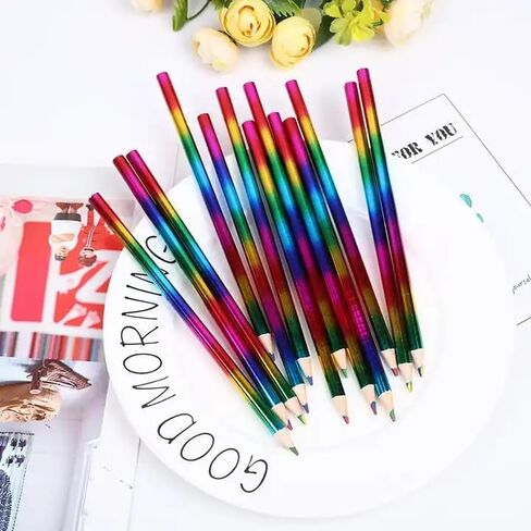32 Multicolor Pencils, 4-in-1 Colored Pencils for Unique Coloring and Drawing, Perfect for Kids and Adults, Pre-sharpened in Saudi Arabia