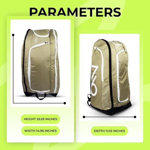 Tennis Racket Bag, Protective Duffel bag for 2 racquets & equipment (shoes, clothes, accessoiries,Padded & Lightweight Case, for Beginner or Profeesional, ergonomic design for Men, Women & Juniors in Saudi Arabia