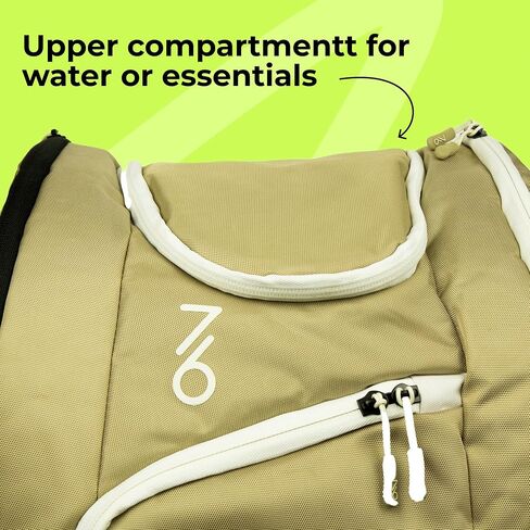 Tennis Racket Bag, Protective Duffel bag for 2 racquets & equipment (shoes, clothes, accessoiries,Padded & Lightweight Case, for Beginner or Profeesional, ergonomic design for Men, Women & Juniors in Saudi Arabia