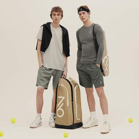 Tennis Racket Bag, Protective Duffel bag for 2 racquets & equipment (shoes, clothes, accessoiries,Padded & Lightweight Case, for Beginner or Profeesional, ergonomic design for Men, Women & Juniors in Saudi Arabia