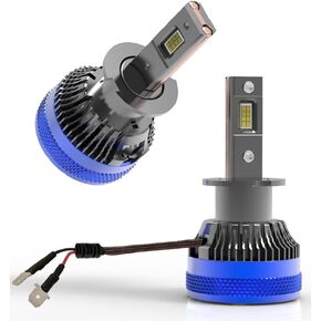 H3 LED Bulbs Fog Lamp Super Bright 110W 30000Lm 6500K Cool White Built-in Fan and 2 Thermally Conductive Copper Tubes Compatible with 12V Cars and 24V Trucks 2pcs