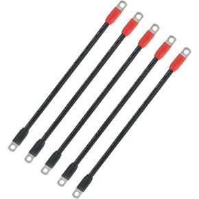 （4 Gauge UL） Golf Cart Battery Cable Kit for Club Car DS 1995-Up 48 Volt (Set of 5)