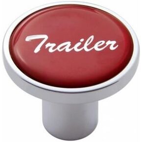 United Pacific 23233 - Air Brake Valve Control Knob - "Trailer", Red Glossy Sticker