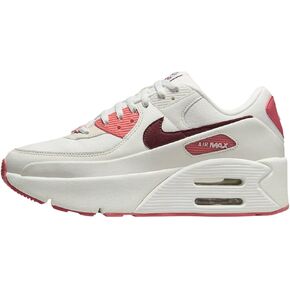 Nike Air Max 90 LV8 SE Women's Shoes (FZ5164-133, ail/Adobe/Medium Soft Pink/Dark Team Red)